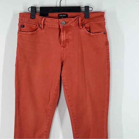 DEAR JOHN Women’s Size Burnt Orange New With Tags. Skinny Distressed - Picture 2 of 13